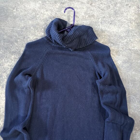 Gap Mock Sweater Womens L Dark Blue Pullover Sweatshirt Turtle Neck Knit - Picture 5 of 8